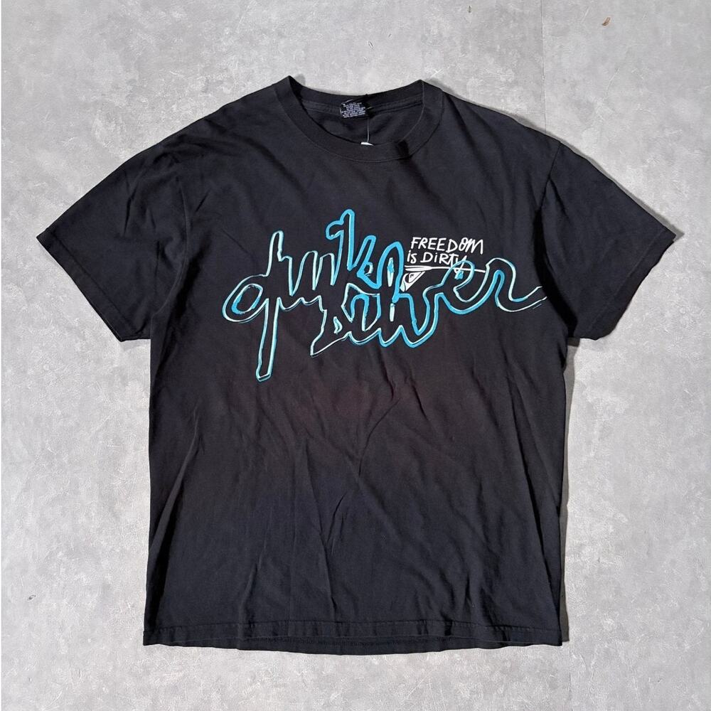 2000s Vintage Quiksilver Black T-Shirt -M